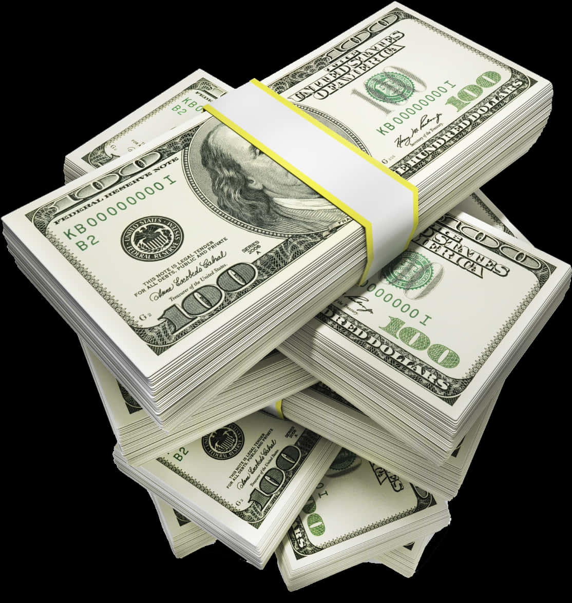 Stackof100 Dollar Bills PNG Image