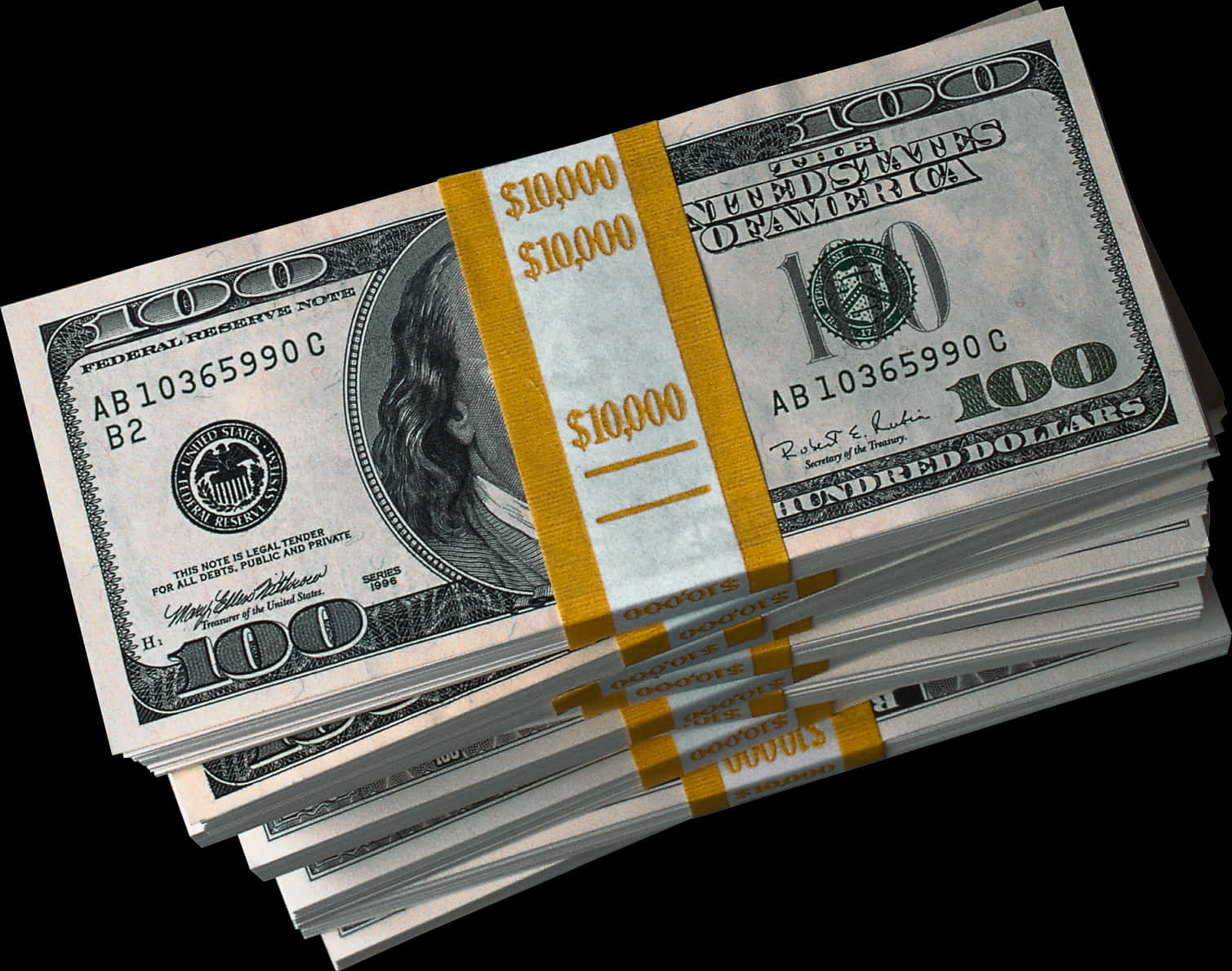 Stackof100 Dollar Bills PNG Image