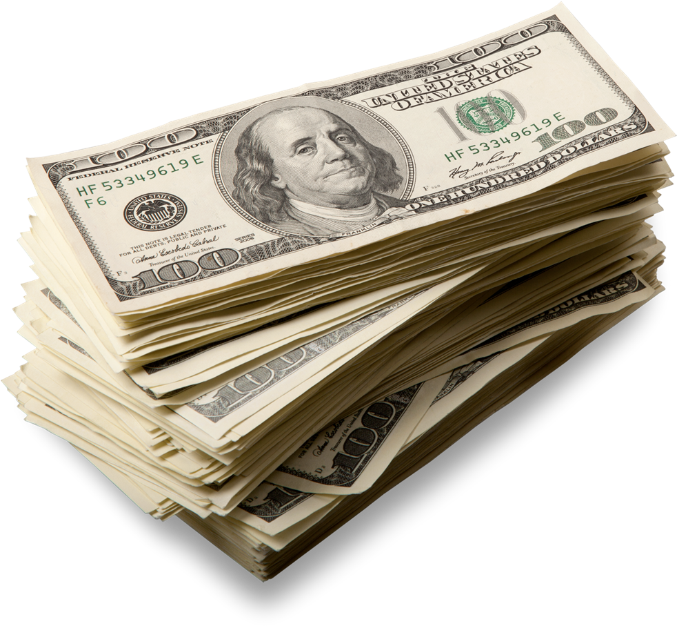 Stackof100 Dollar Bills PNG Image