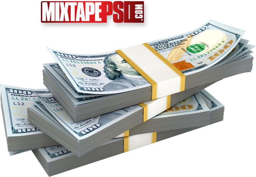 Stacksof100 Dollar Bills PNG Image