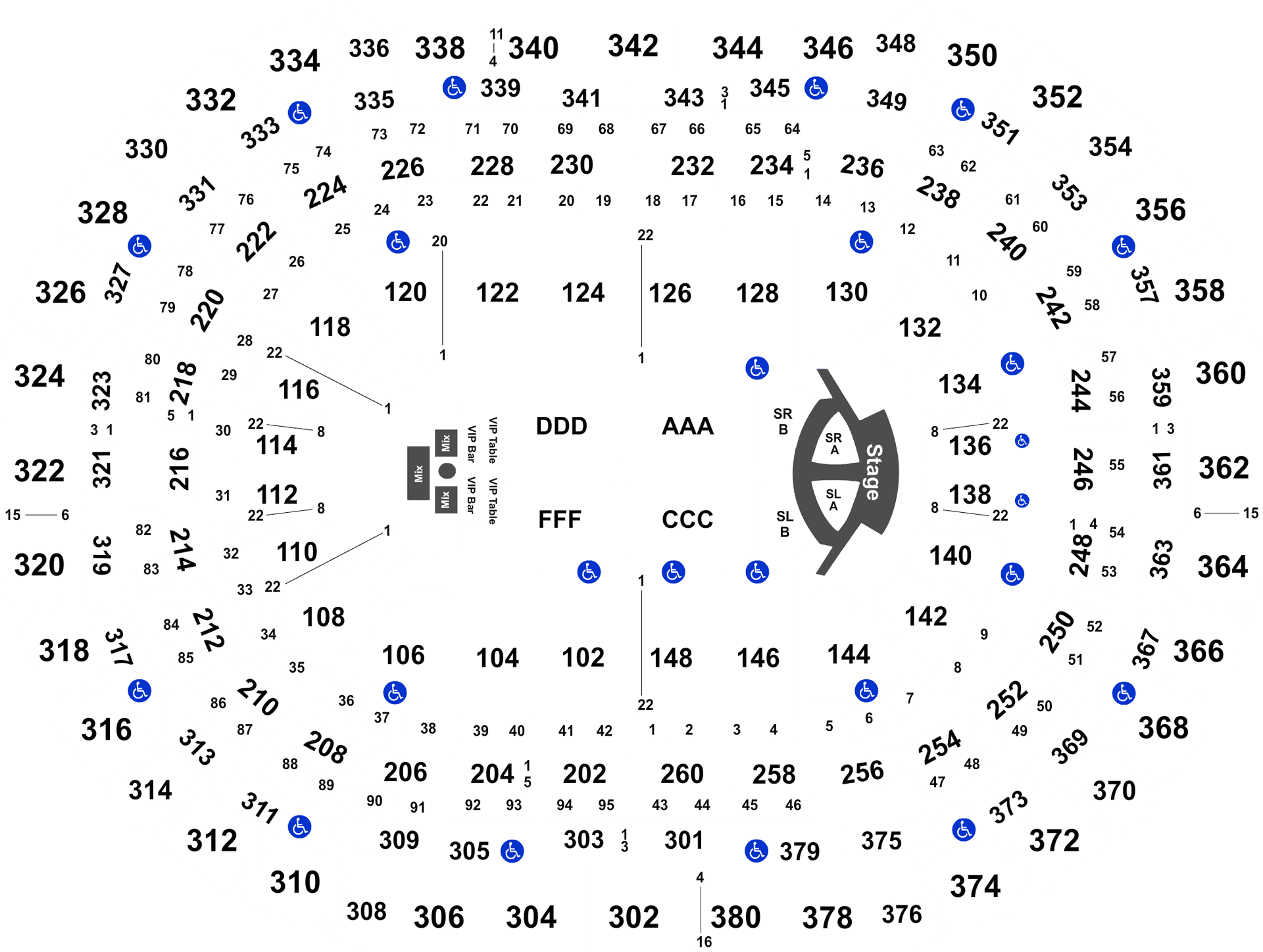 Stadium Seating Chart Diagram PNG Image