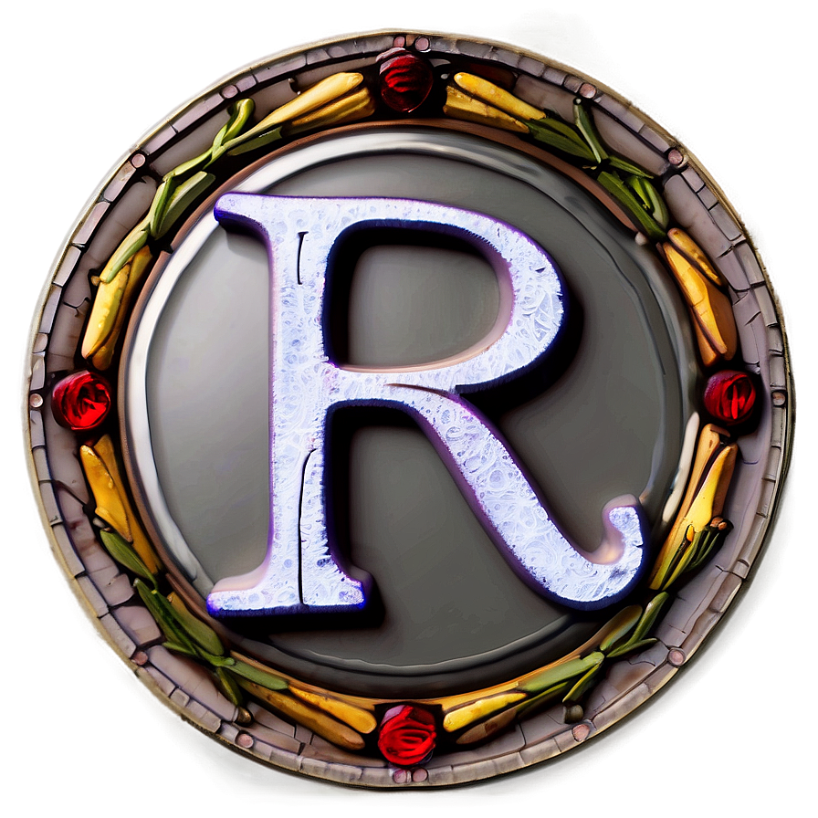 Stained Glass Letter R Png Uww45 PNG Image