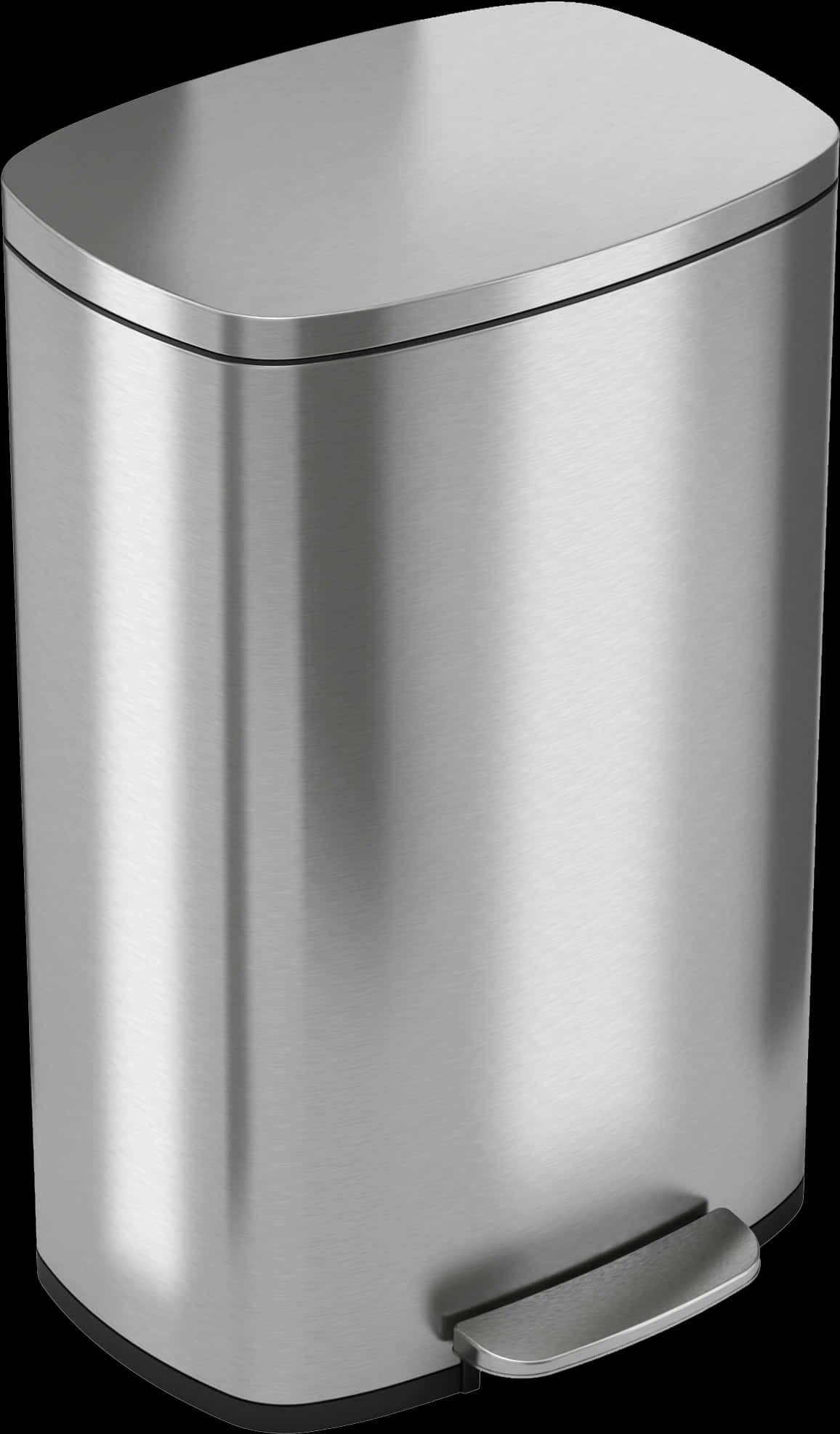 Stainless Steel Pedal Bin PNG Image