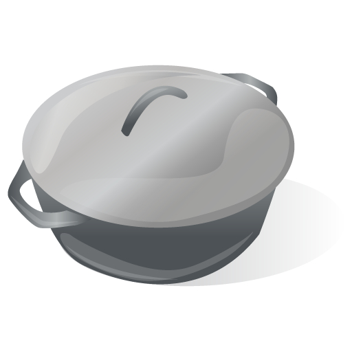 Stainless Steel Saucepanwith Lid PNG Image