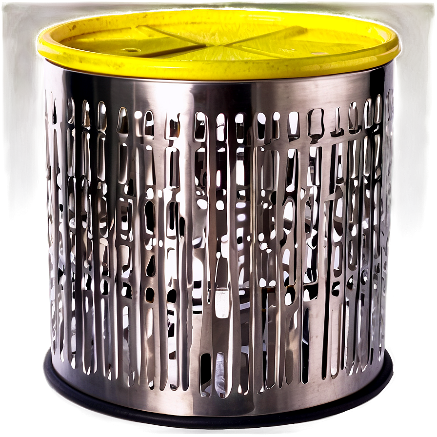 Stainless Steel Trash Can Png 05042024 PNG Image