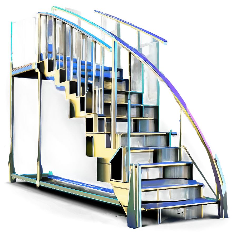 Staircase With Slide Png 06122024 PNG Image