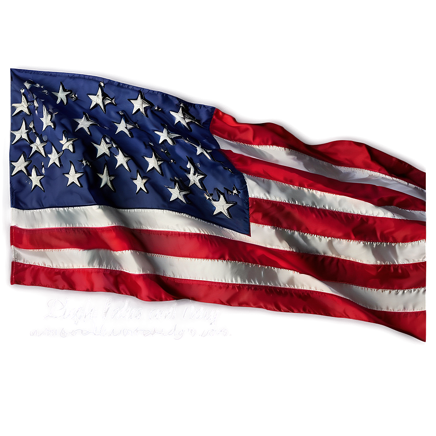 Stamped United States Flag Png Hxp45 PNG Image