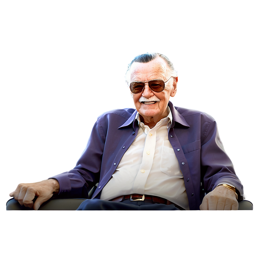 Stan Lee Animation Character Png Wmn PNG Image