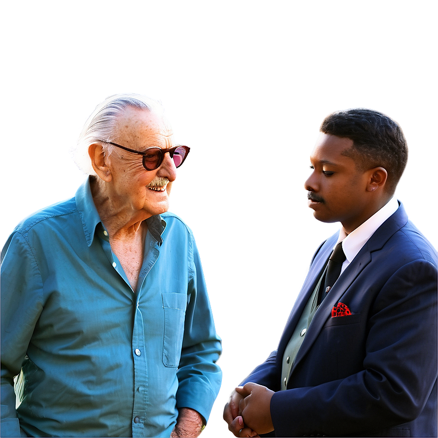 Stan Lee Behind The Scenes Png Lek PNG Image