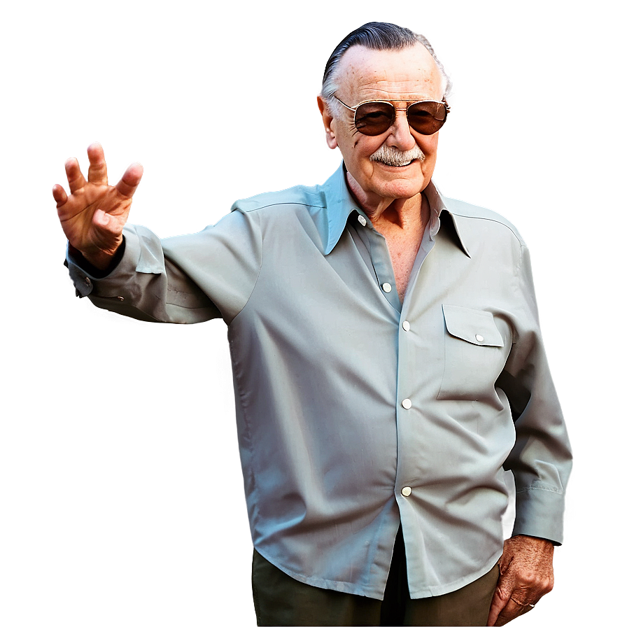 Stan Lee Cameo King Png 06242024 PNG Image