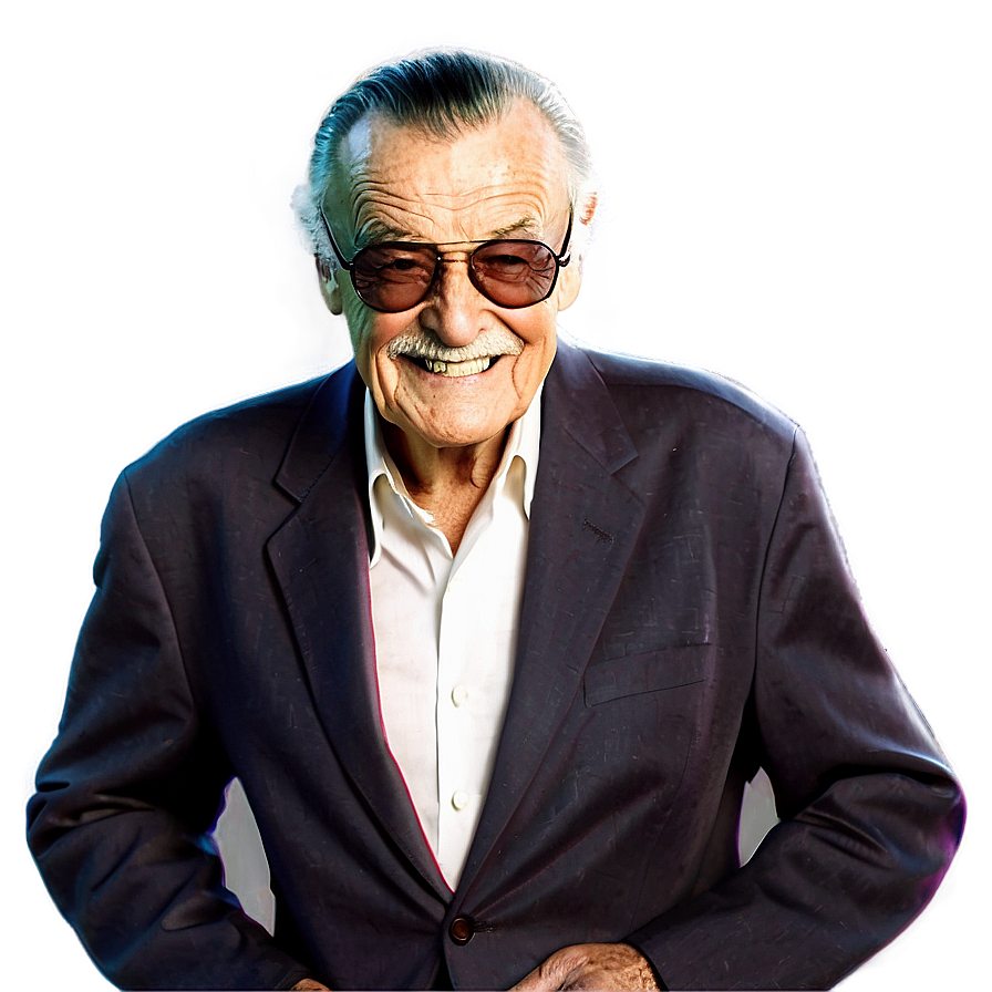 Stan Lee Cartoon Character Png Oum27 PNG Image