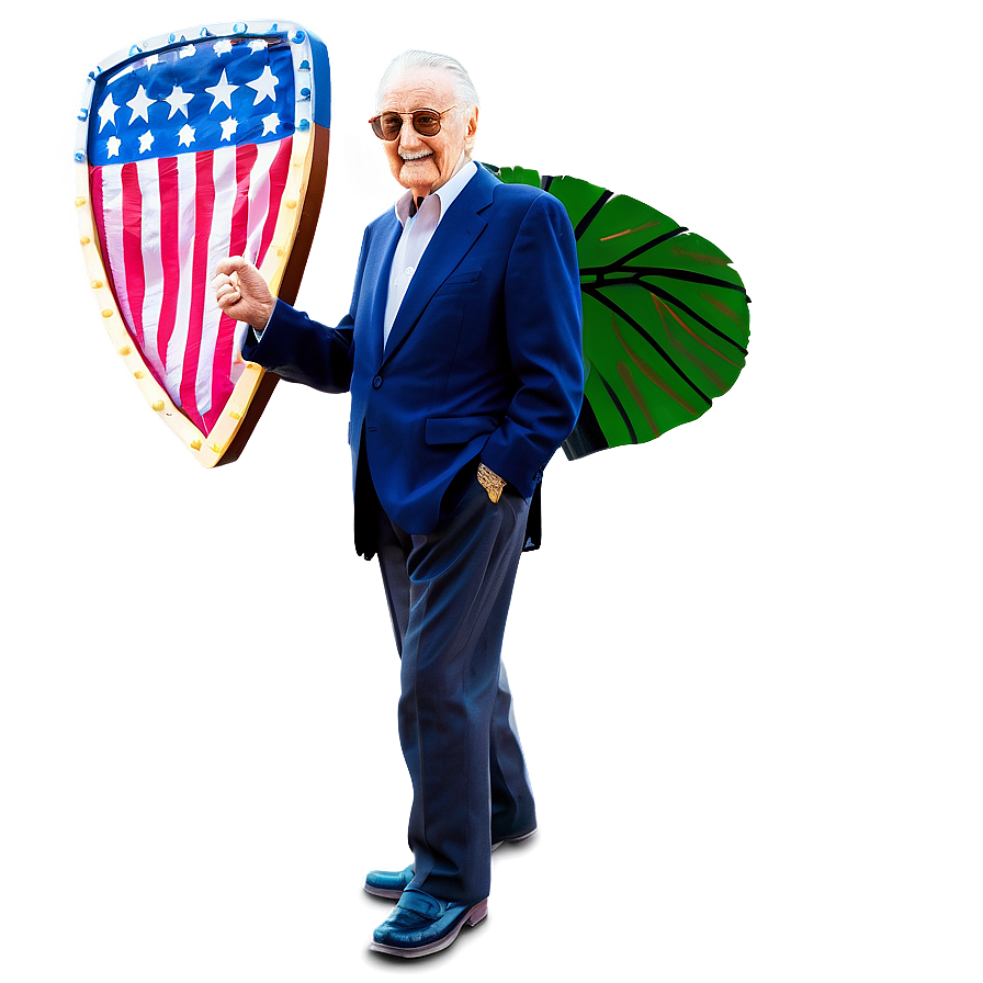 Stan Lee In Action Comics Png Kuv PNG Image