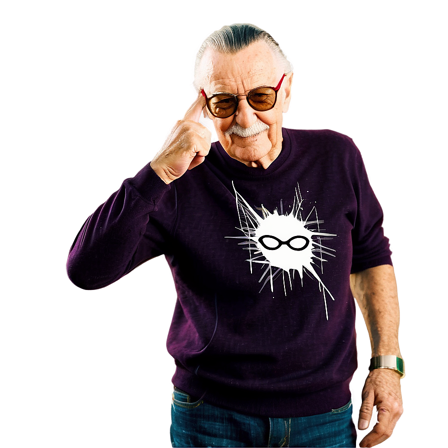 Stan Lee Marvel Editor Png Nxu83 PNG Image