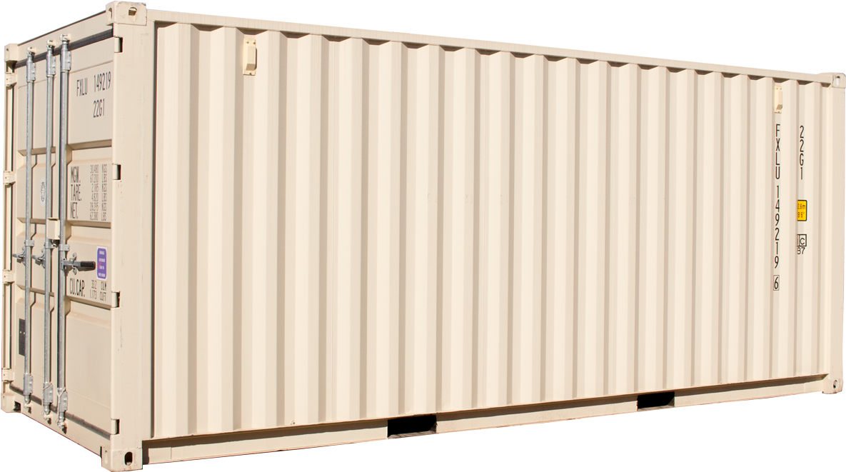 Standard Shipping Container Isolated PNG Image