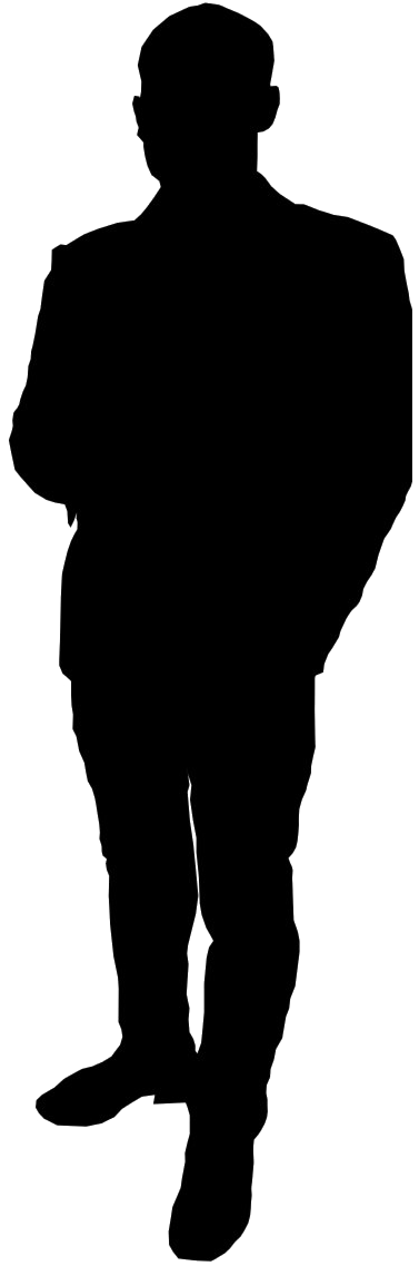 Standing Man Silhouette.png PNG Image