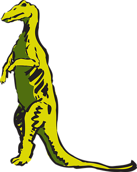 Standing_ Tyrannosaurus_ Rex_ Cartoon_ Vector PNG Image