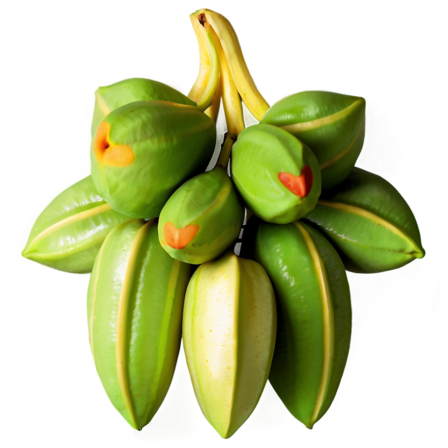 Star Fruit Pattern Png Pus PNG Image