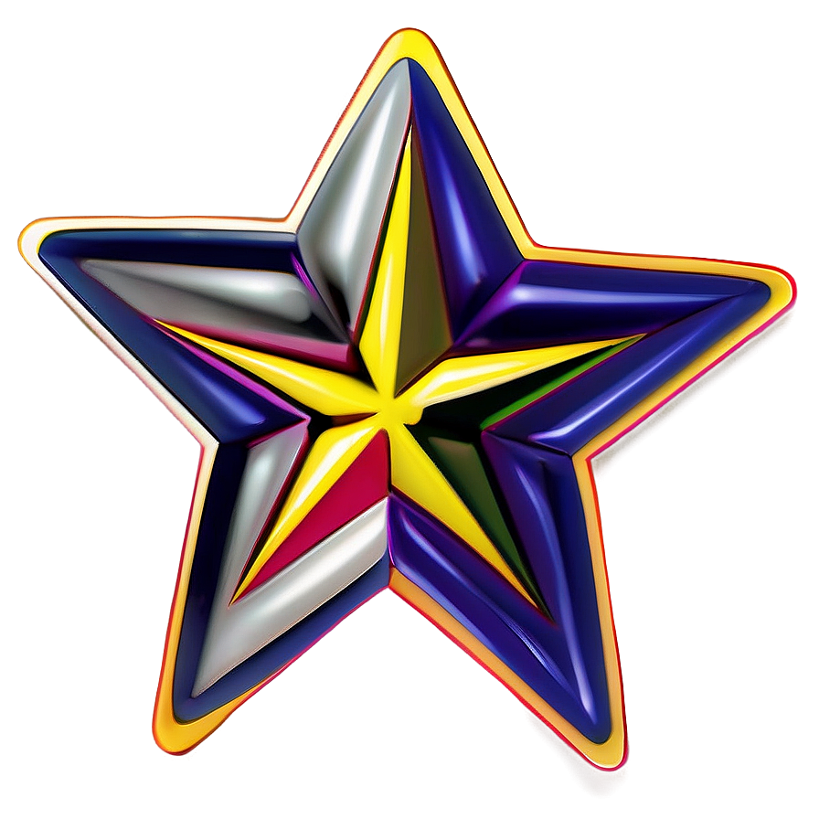 Star Outline Design Png Crf PNG Image