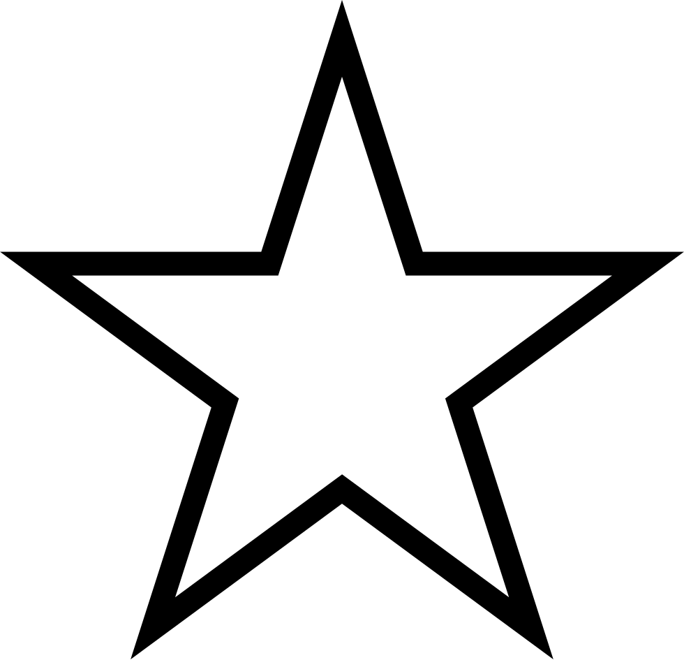 Star Outline Graphic PNG Image