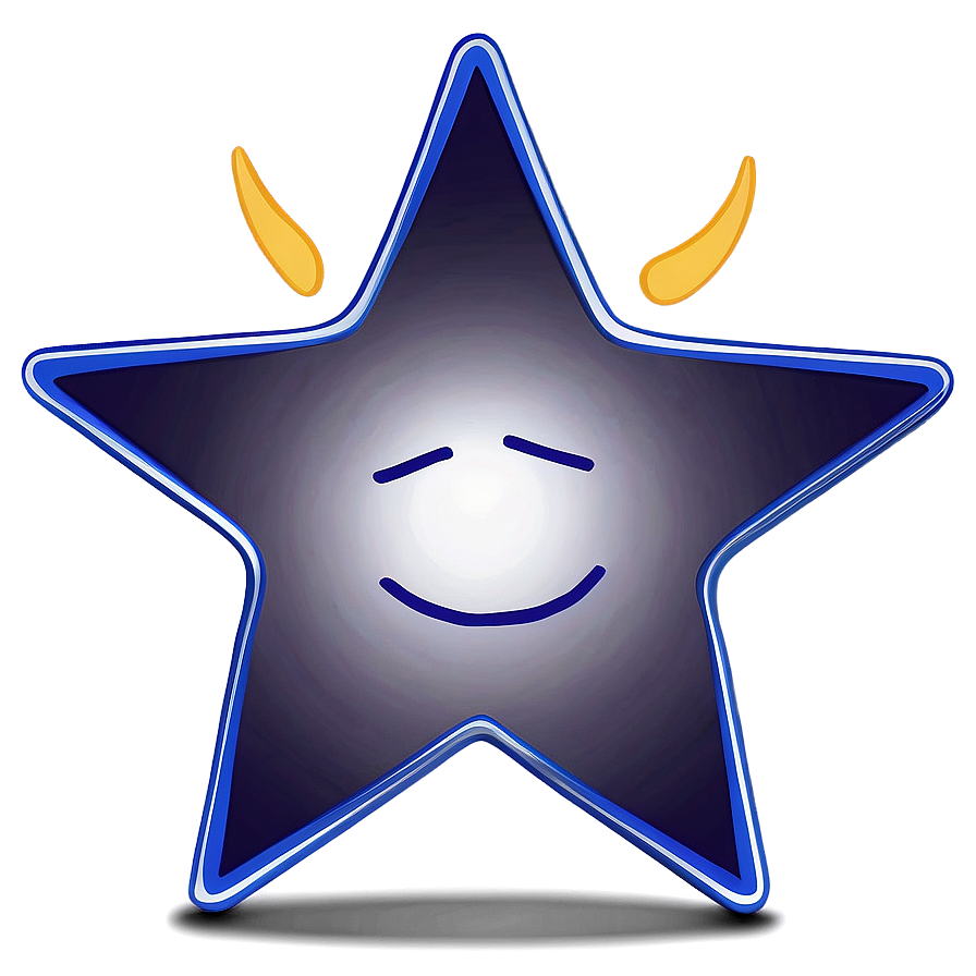 Star Outline With Shadow Png 73 PNG Image