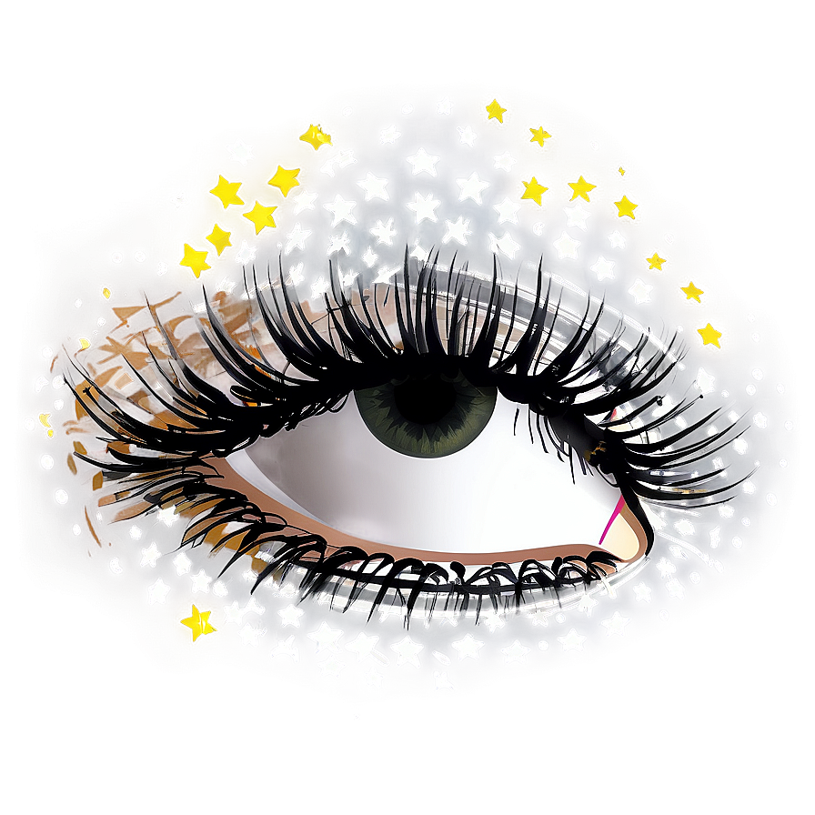 Star Pattern Lashes Png 73 PNG Image