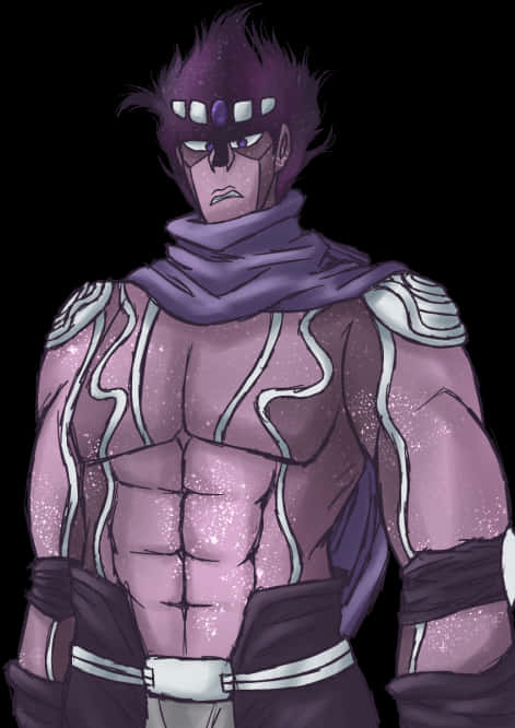 Star Platinum Standing Pose PNG Image