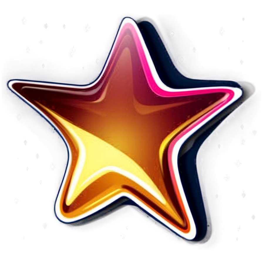 Star Sticker Design Png 06132024 PNG Image