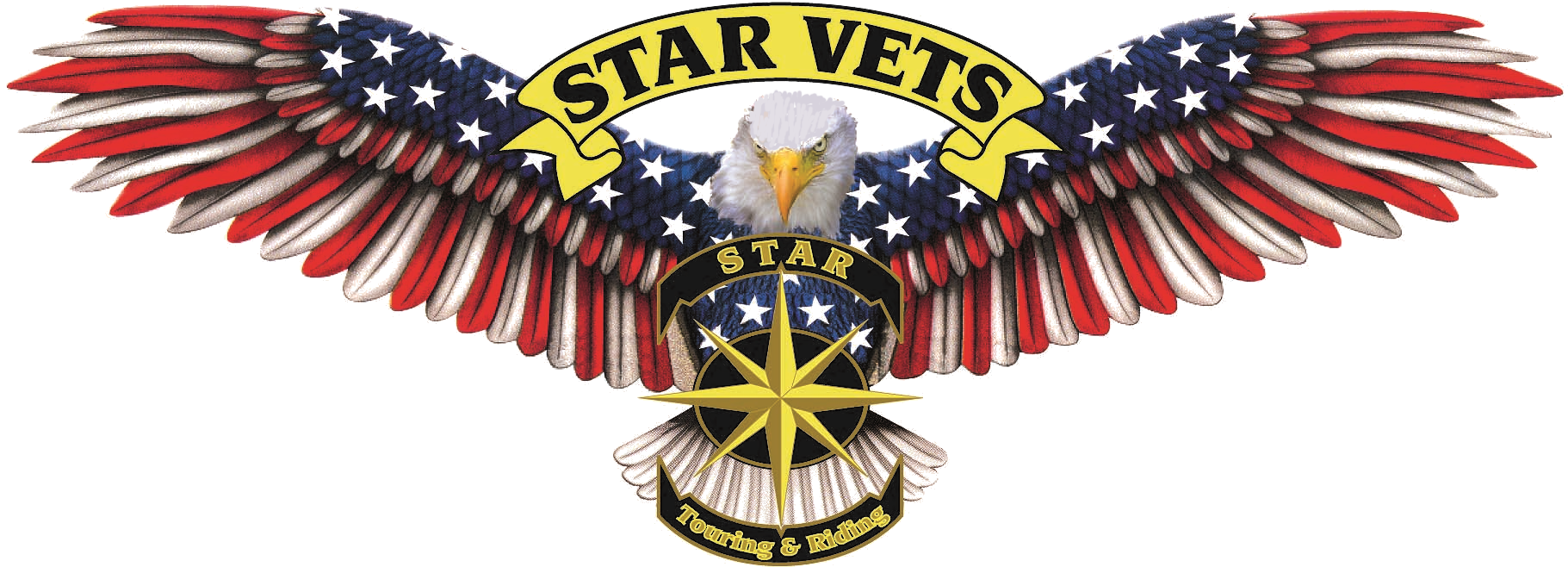 Star Vets Eagle Emblem PNG Image