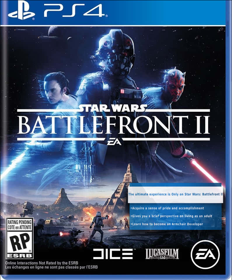 Star Wars Battlefront I I P S4 Cover Art PNG Image