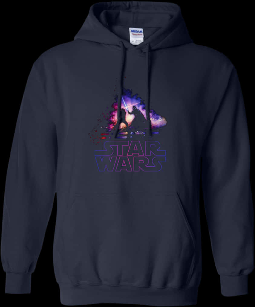 Star Wars Hoodiewith Galactic Design PNG Image