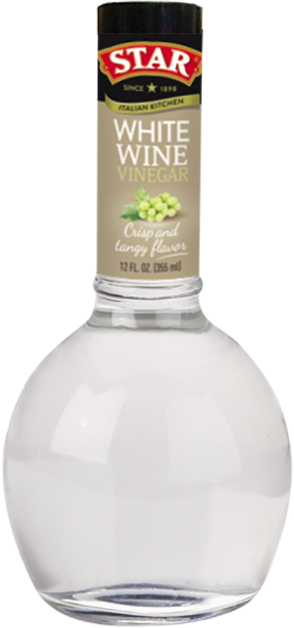 Star White Wine Vinegar Bottle PNG Image