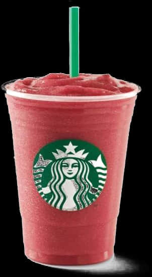 Starbucks Frozen Strawberry Drink PNG Image