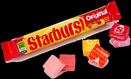 Starburst Candy Original Packand Wrapped Pieces PNG Image