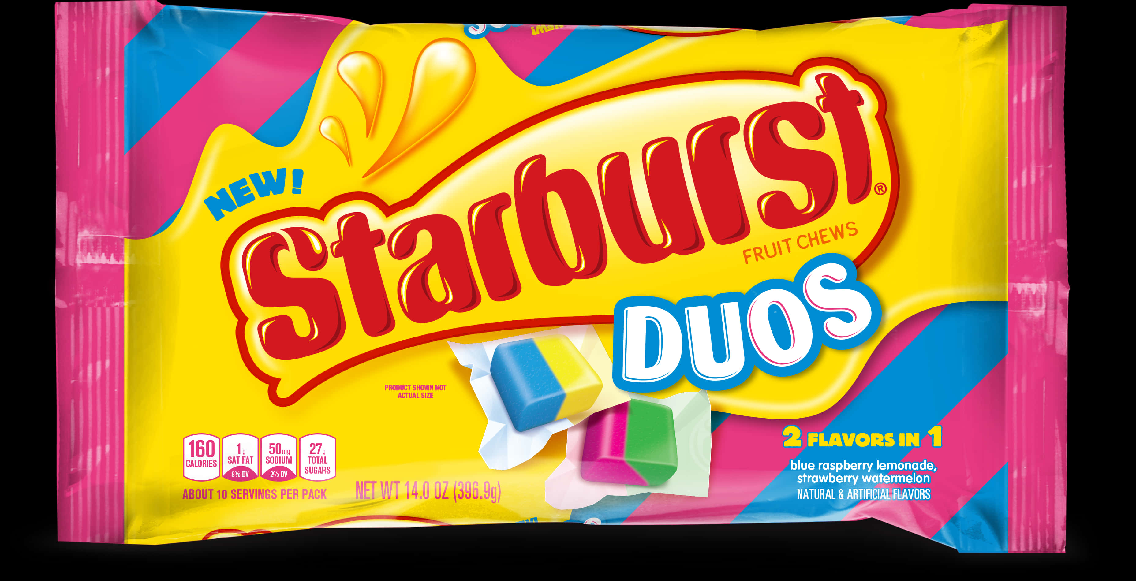 Starburst Duos Fruit Chews Package PNG Image