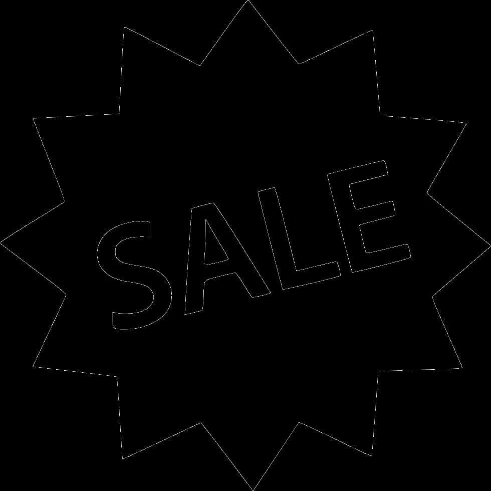 Starburst Sale Sign Graphic PNG Image