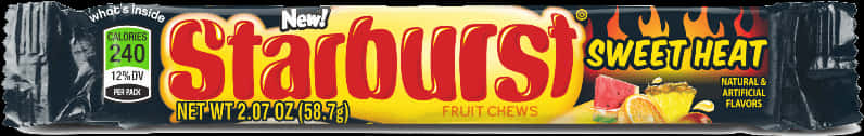 Starburst Sweet Heat Fruit Chews Package PNG Image