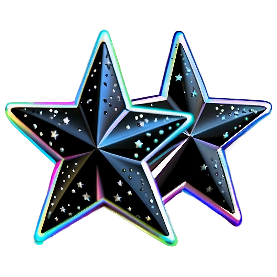 Starlight Black Stars Png Ecd95 PNG Image