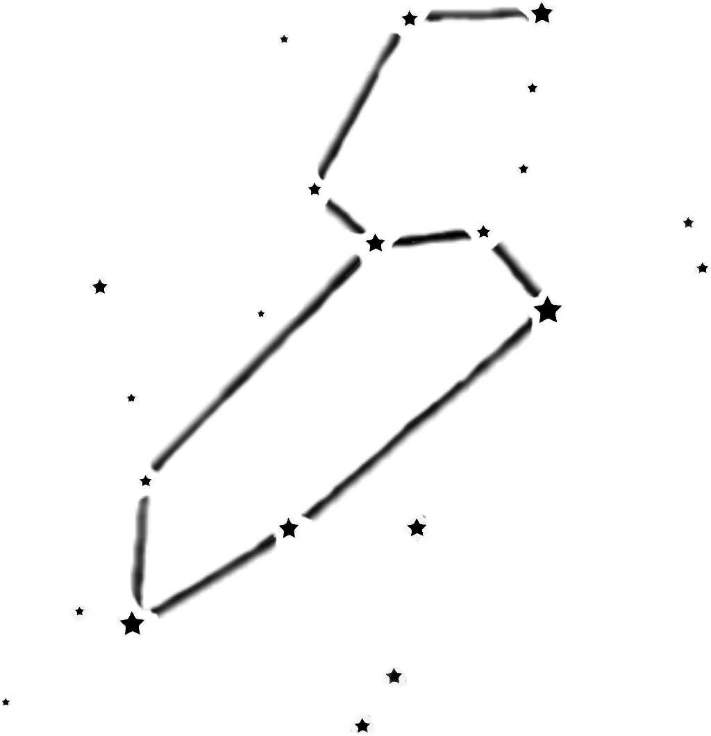 Starry Constellation Sketch PNG Image