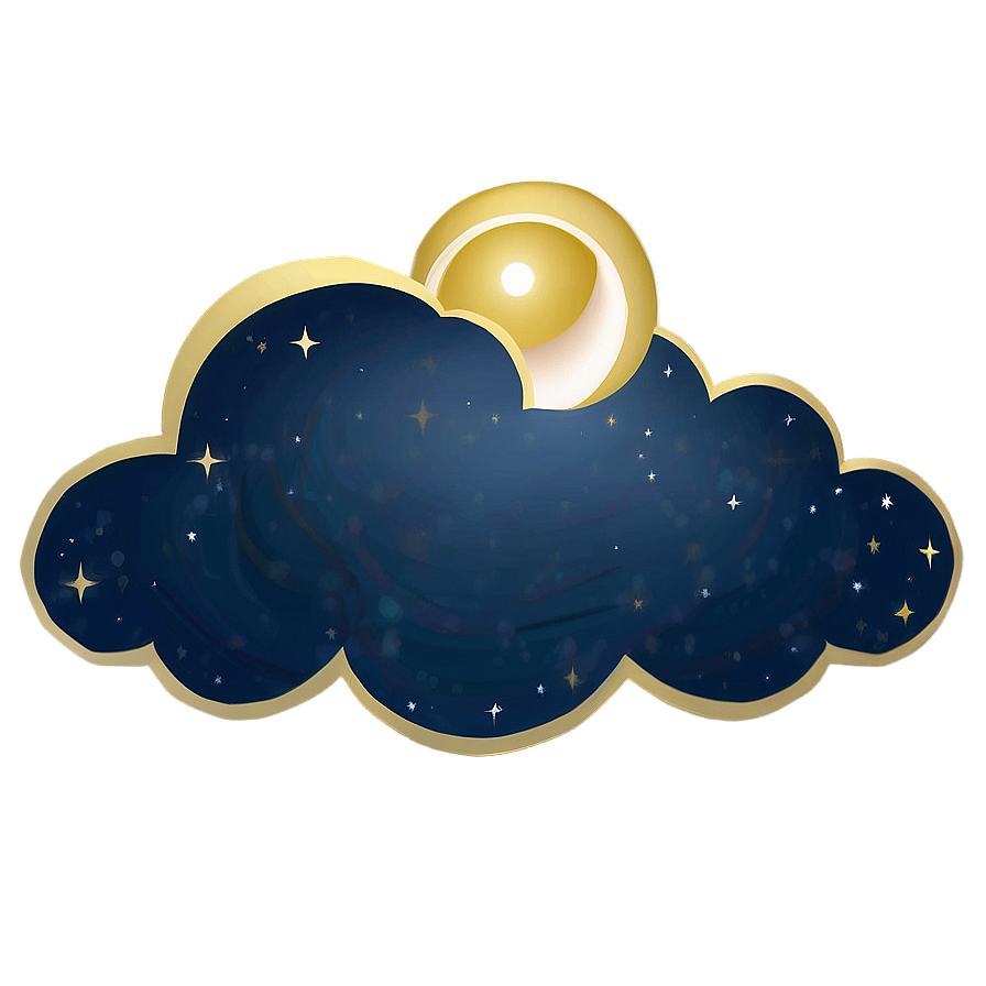 Starry Night Cloud Png Hdt PNG Image