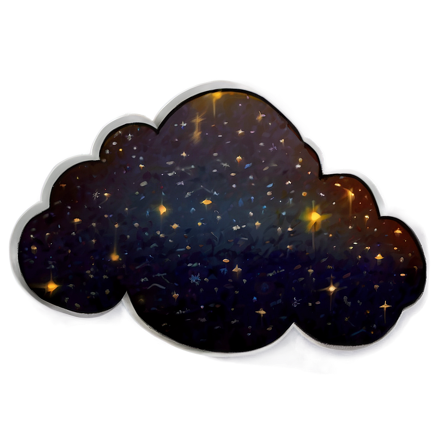 Starry Night Cloud Png Sop PNG Image