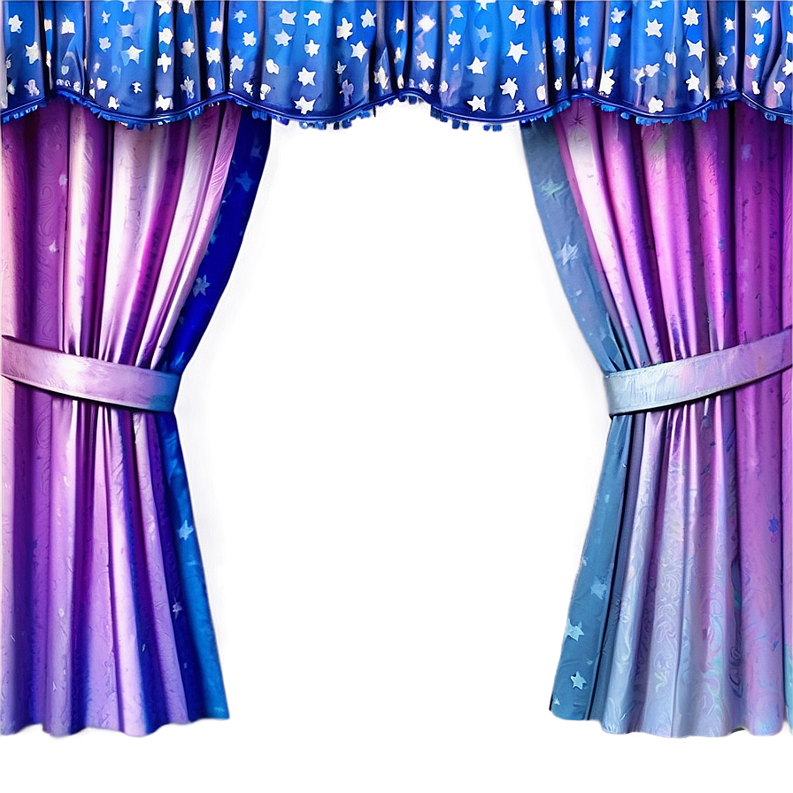 Starry Night Curtain Png 05252024 PNG Image