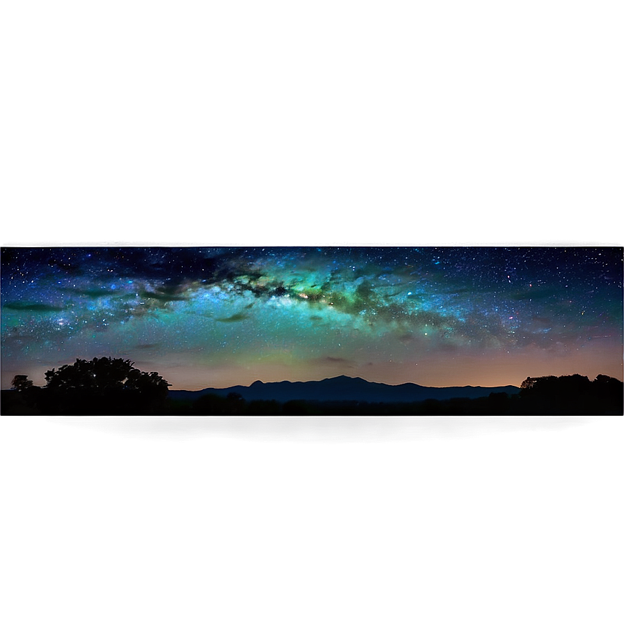 Starry Sky Horizon Png 06252024 PNG Image