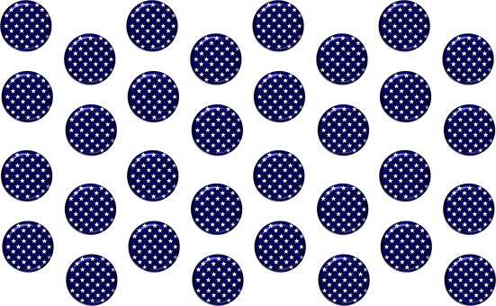 Starry Spheres Pattern PNG Image