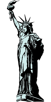 Statue_of_ Liberty_ Silhouette PNG Image