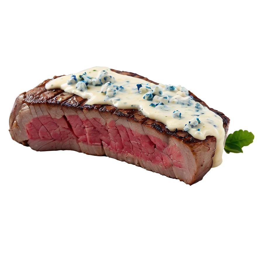 Steak With Blue Cheese Png Ehx PNG Image