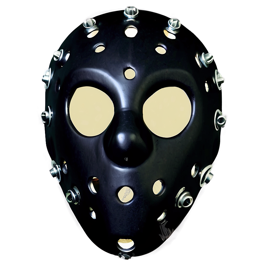 Stealth Black Hockey Mask Png Faj PNG Image