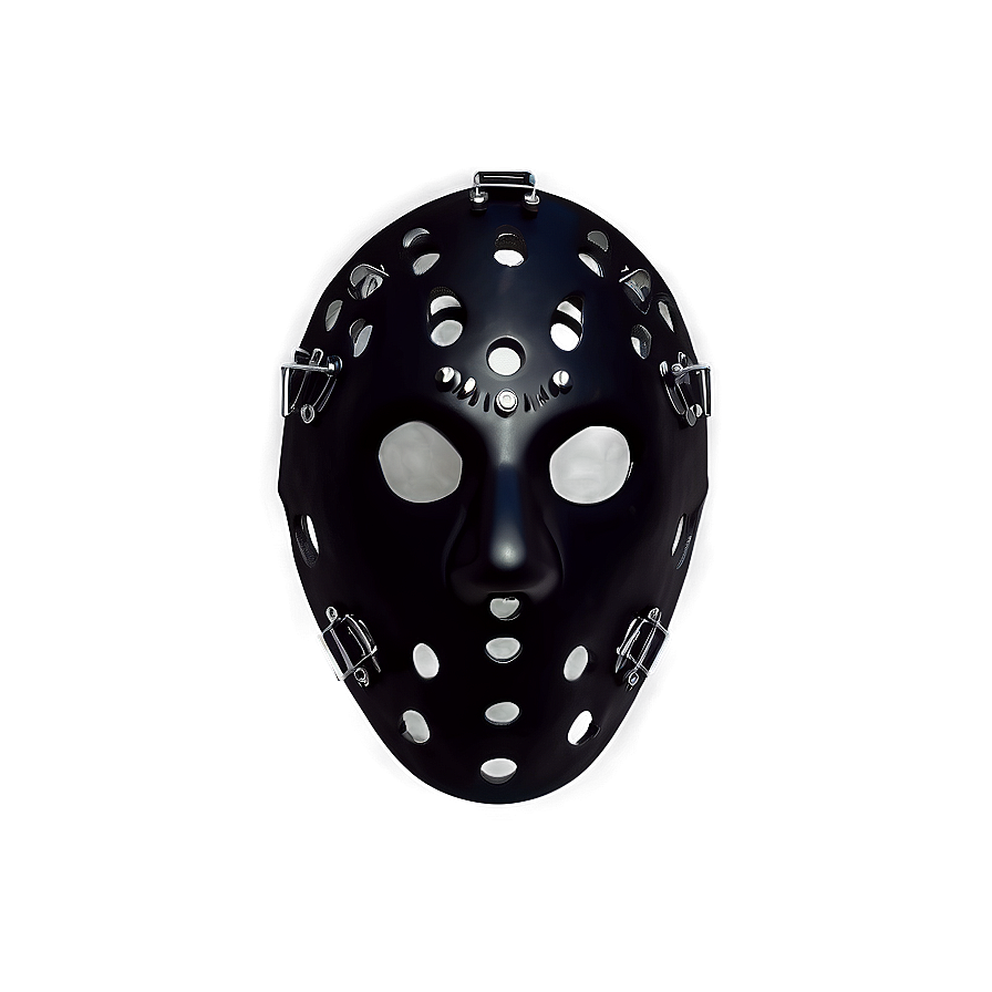 Stealth Black Hockey Mask Png Gwd79 PNG Image