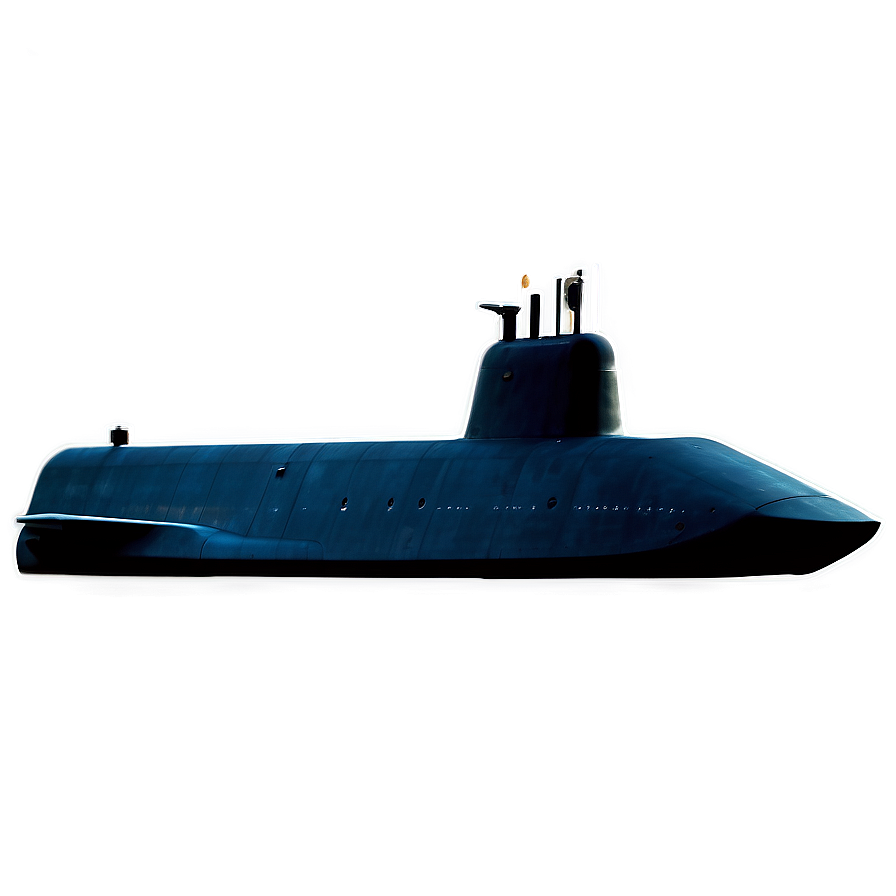 Stealth Submarine At Night Png 05252024 PNG Image