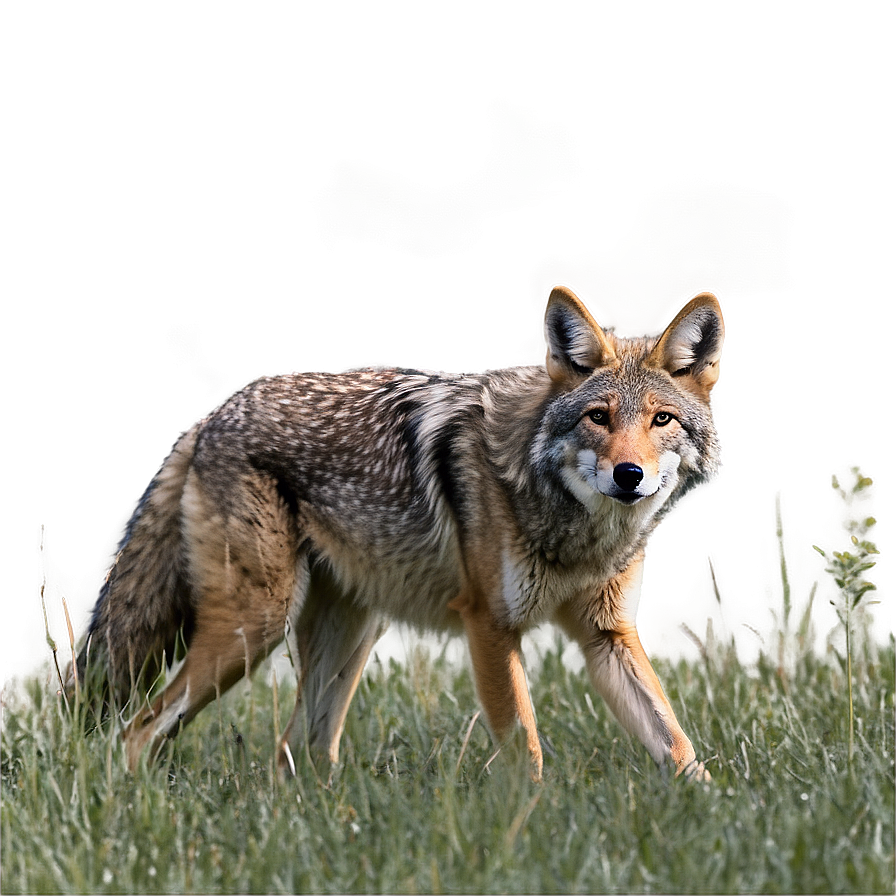 Stealthy Coyote Stalking Png 06122024 PNG Image