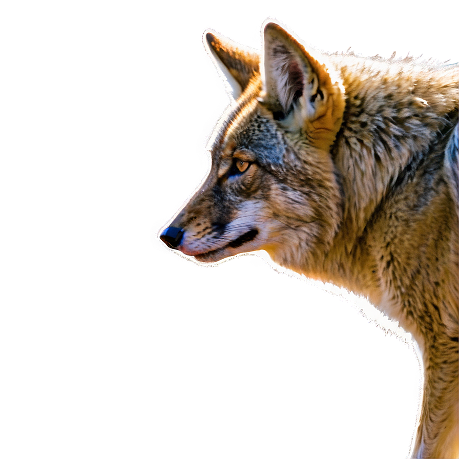 Stealthy Coyote Stalking Png 23 PNG Image